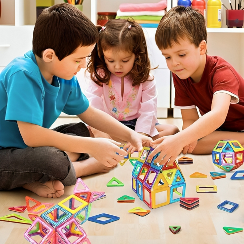 Kids Magnetic Tile Set